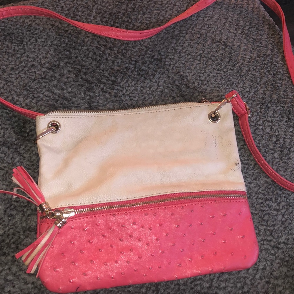 Pink and Cream Cross body